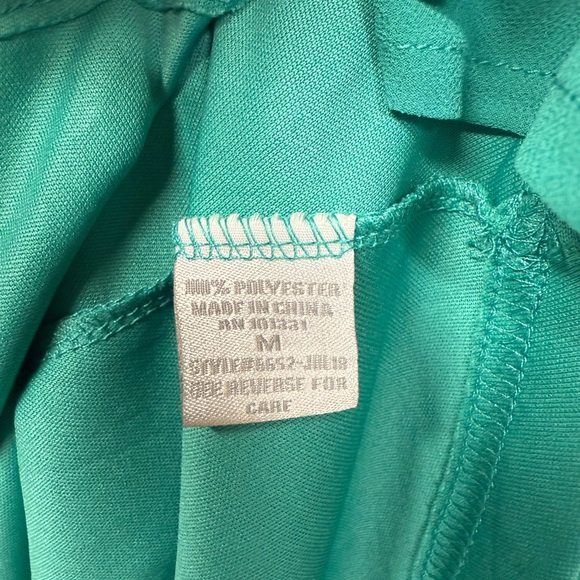 Charlotte Russe Teal Halter Fit & Flare Mini Dress - Size Medium - Picture 7 of 8
